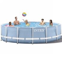 Бассейн каркасный Intex Prism-Frame 366x99см. + 2 аксессуара